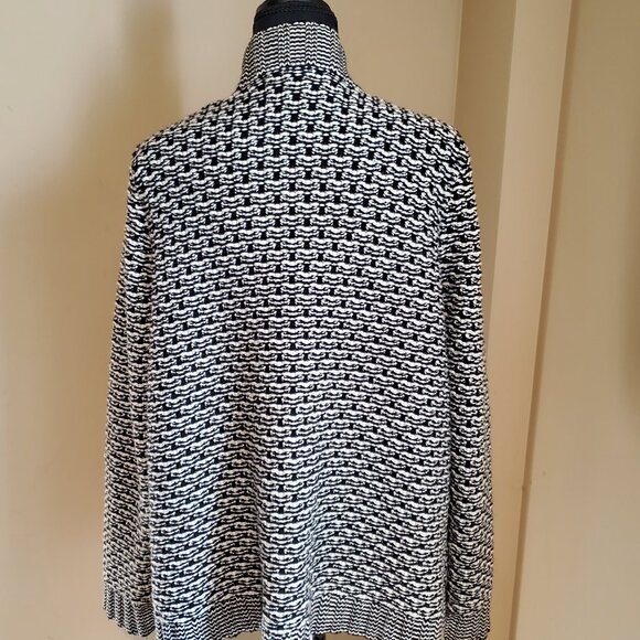 Talbot Black and White threaded, knitted high-quality sweater - Picture 4 of 4